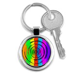 Rainbow Test Pattern Key Chain (Round) Front