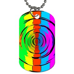 Rainbow Test Pattern Dog Tag (one Sided)