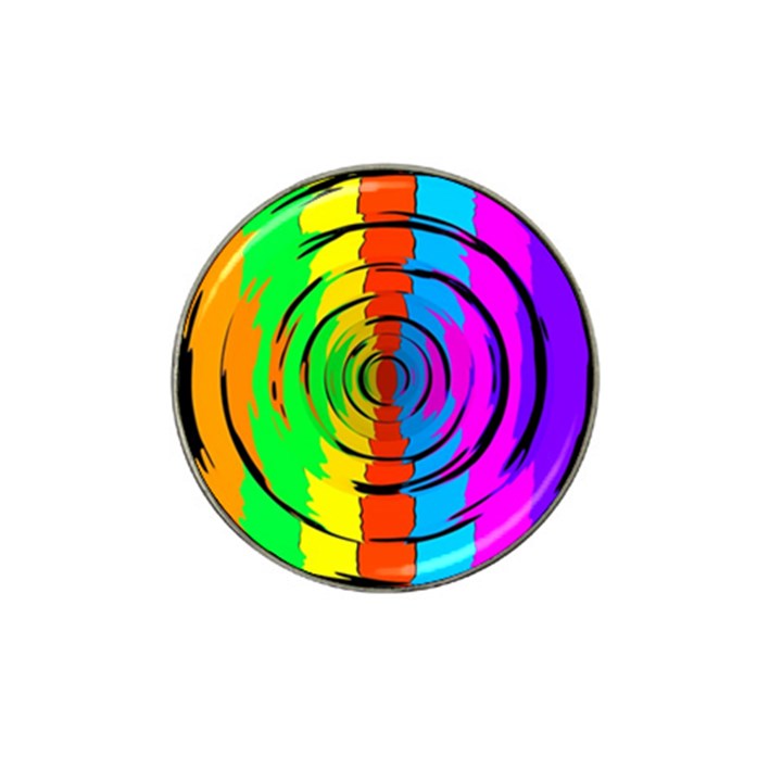 Rainbow Test Pattern Golf Ball Marker 10 Pack (for Hat Clip)