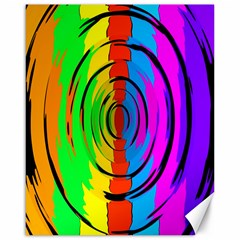 Rainbow Test Pattern Canvas 16  X 20  (unframed)