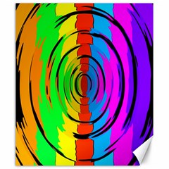 Rainbow Test Pattern Canvas 20  X 24  (unframed)