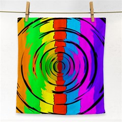 Rainbow Test Pattern Face Towel