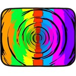 Rainbow Test Pattern Mini Fleece Blanket (Two Sided) 35 x27  Blanket Front