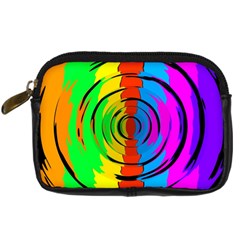 Rainbow Test Pattern Digital Camera Leather Case