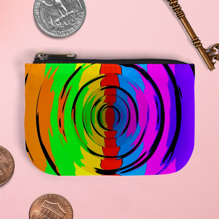 Rainbow Test Pattern Coin Change Purse