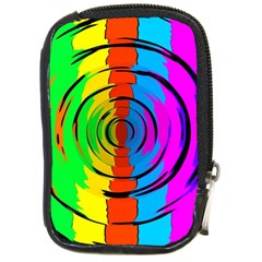 Rainbow Test Pattern Compact Camera Leather Case by StuffOrSomething