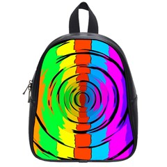 Rainbow Test Pattern School Bag (small)