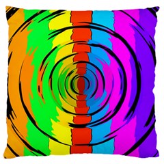 Rainbow Test Pattern Standard Flano Cushion Case (two Sides) by StuffOrSomething