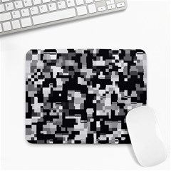 Background Noise In Black & White Small Mouse Pad (rectangle)