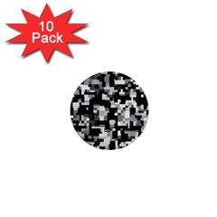 Background Noise In Black & White 1  Mini Button (10 Pack) by StuffOrSomething