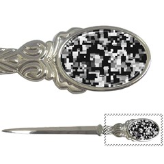 Background Noise In Black & White Letter Opener