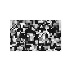 Background Noise In Black & White Sticker 100 Pack (rectangle) by StuffOrSomething