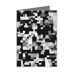 Background Noise In Black & White Mini Greeting Card by StuffOrSomething