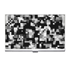 Background Noise In Black & White Business Card Holder