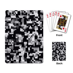 Background Noise In Black & White Playing Cards Single Design