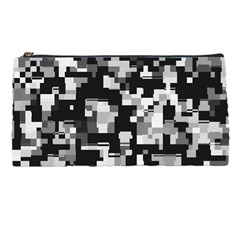 Background Noise In Black & White Pencil Case by StuffOrSomething