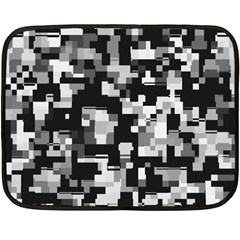 Background Noise In Black & White Mini Fleece Blanket (two Sided)