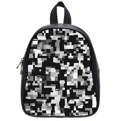 Background Noise In Black & White School Bag (small)