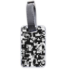 Background Noise In Black & White Luggage Tag (two Sides) by StuffOrSomething