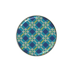 Squares And Stripes Pattern Hat Clip Ball Marker (4 Pack) by LalyLauraFLM