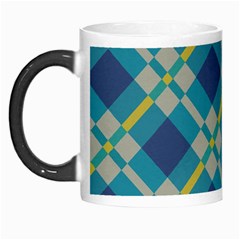 Squares And Stripes Pattern Morph Mug by LalyLauraFLM