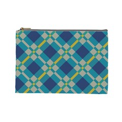 Squares and stripes pattern Cosmetic Bag (Large)