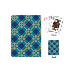 Squares and stripes pattern Playing Cards (Mini)