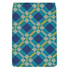 Squares And Stripes Pattern Removable Flap Cover (large) by LalyLauraFLM