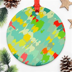 Smudged Shapes Ornament (round)