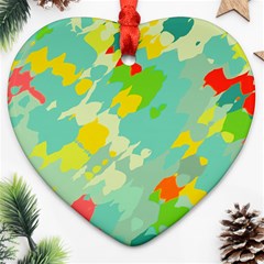 Smudged Shapes Ornament (heart)