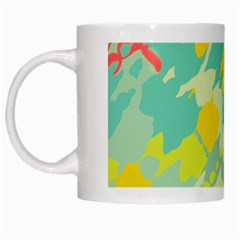 Smudged Shapes White Mug