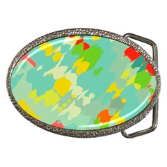 Smudged Shapes Belt Buckle