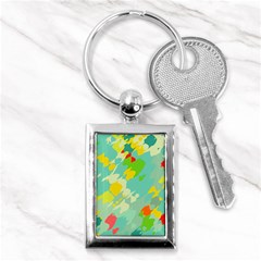 Smudged Shapes Key Chain (rectangle)