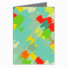 Smudged Shapes Greeting Card