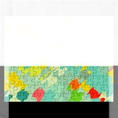 Smudged Shapes Jigsaw Puzzle (rectangular) by LalyLauraFLM