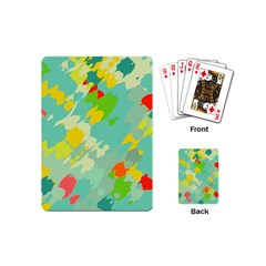 Smudged Shapes Playing Cards (mini) by LalyLauraFLM