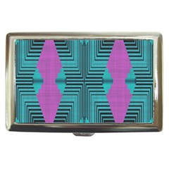 Tribal Purple Rhombus Cigarette Money Case