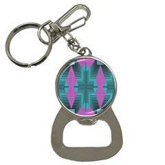 Tribal Purple Rhombus Bottle Opener Key Chain