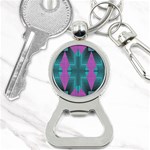 Tribal purple rhombus Bottle Opener Key Chain Front