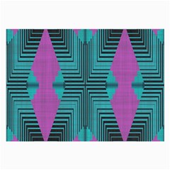 Tribal Purple Rhombus Glasses Cloth (large) by LalyLauraFLM