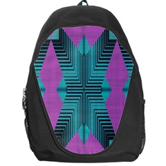 Tribal Purple Rhombus Backpack Bag