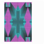 Tribal purple rhombus Small Garden Flag Front