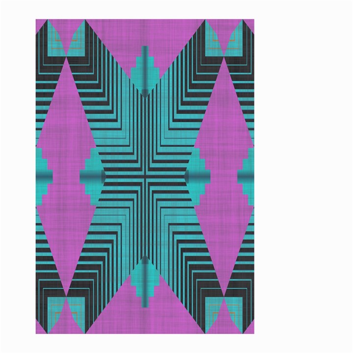 Tribal purple rhombus Small Garden Flag