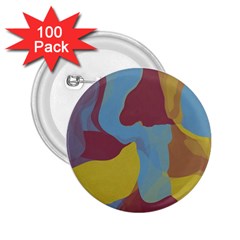 Watercolors 2 25  Button (100 Pack) by LalyLauraFLM