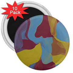 Watercolors 3  Magnet (10 Pack)