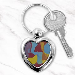 Watercolors Key Chain (heart)