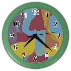 Watercolors Color Wall Clock