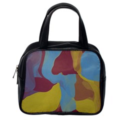 Watercolors Classic Handbag (one Side)