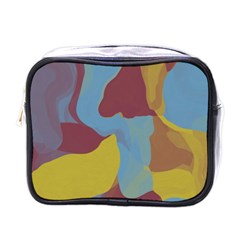 Watercolors Mini Toiletries Bag (one Side)