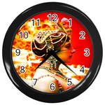 Mata Hari Wall Clock (Black) Front